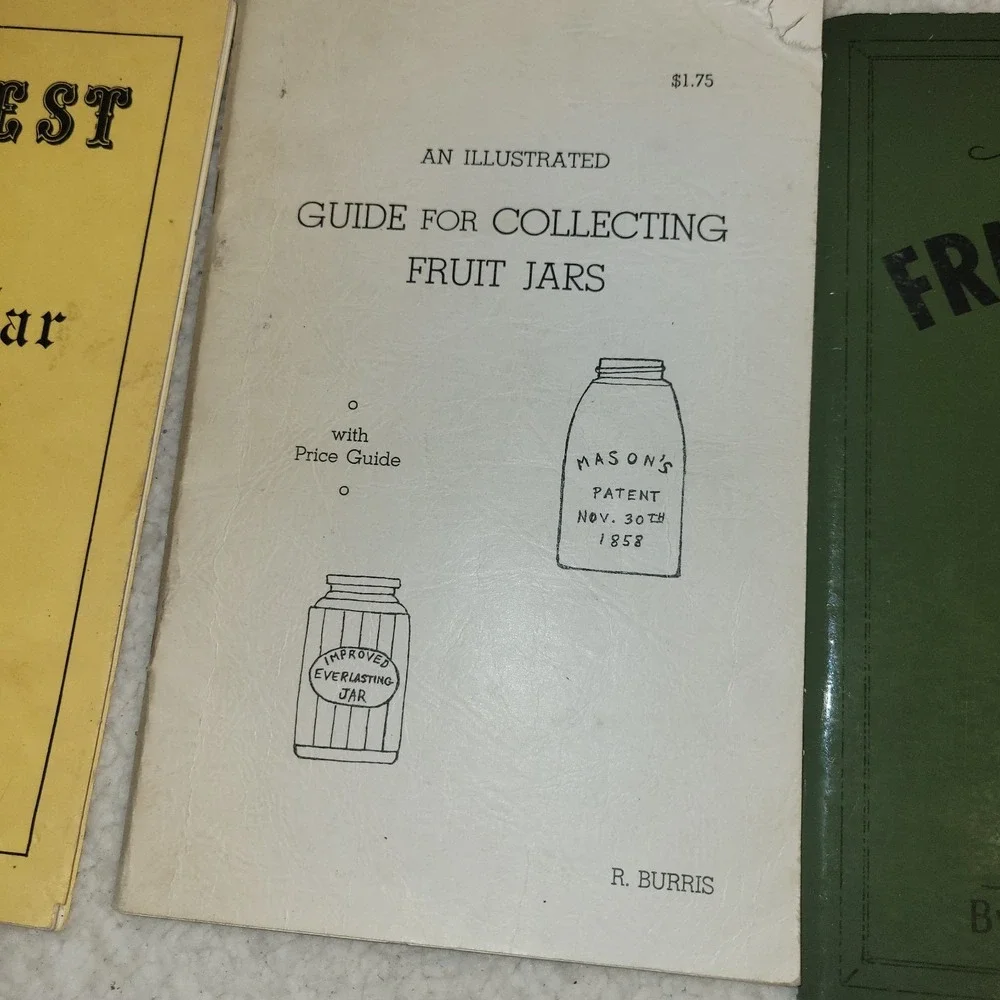 Fruit Jar Collector Book‎ Lot Price Guides Schroeder Burris Harvest Vintage